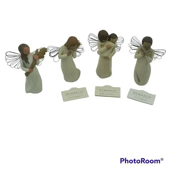 Lot of 4 Willow Tree Angel Figurines Angels Collection Bright Star plus 3 more - Picture 11 of 11